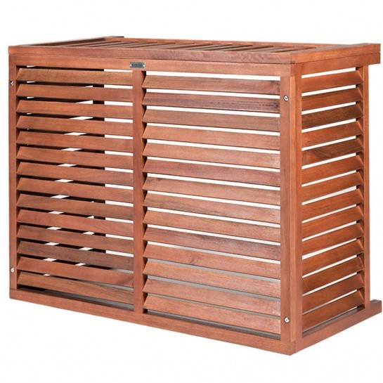 Cache clim en bois teinté à Saint Cyr près de Toulon