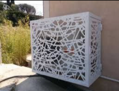 cache clim décoratif sur façade à Bandol