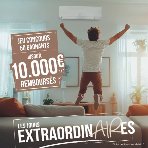 Participez au grand jeu concours de Daikin avec Clim Alizé
