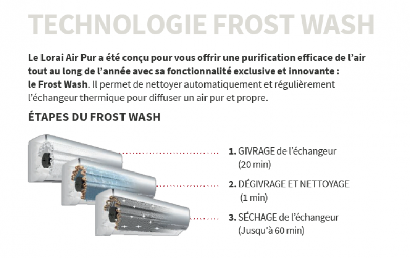 Frost Wash Hitachi dans la climatisation réversible à Toulon