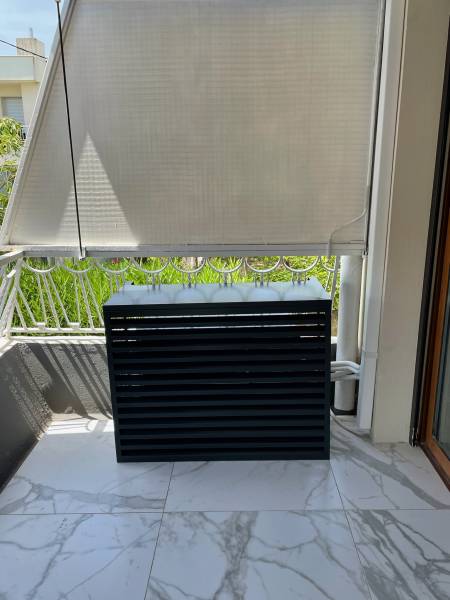 Cache groupe de climatisation anthracite à Sanary